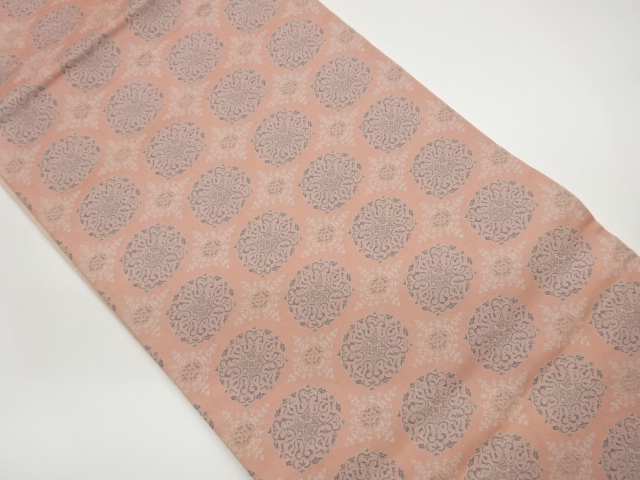 JAPANESE KIMONO / FUKURO OBI / ZENTSU / WOVEN FLOWER CREST 